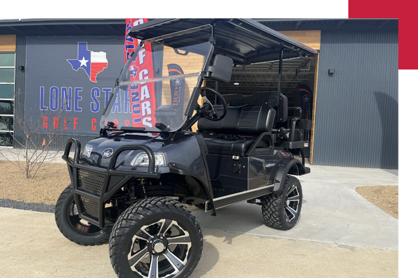 Black golf cart